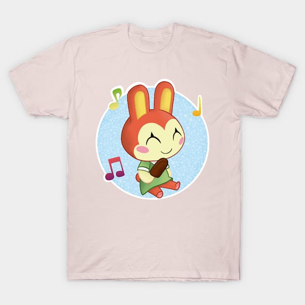 Bunnie with her ice cream T-Shirt by ClausDraws